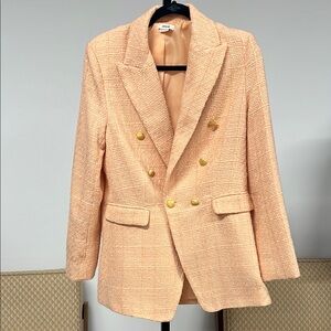 Nwt Jason wu peach double breasted blazer